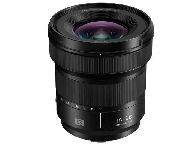 Panasonic LUMIX S 14-28mm f/4-5.6 Macro Lens, Bundle with Small Lens Case, 77mm Filter Kit, Lens Cleaner, Cleaning Kit and Lens Cap Tether