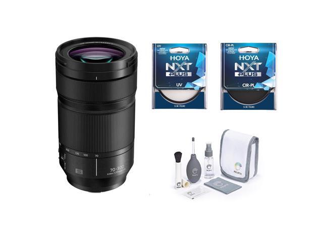 Panasonic LUMIX S 70-300mm f/4.5-5.6 Lens for L Mount, Bundle with Hoya NXT Plus 77mm CPL+UV Filter Kit, Cleaning Kit