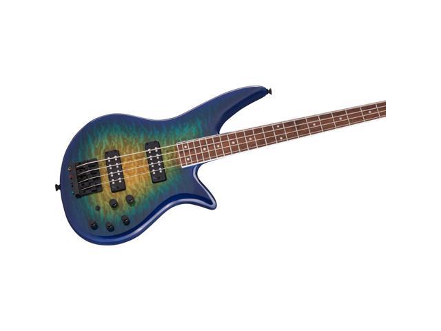 Jackson X Series Spectra Bass SBXQ IV Electric Guitar, Laurel Fingerboard, Amber Blue Burst
