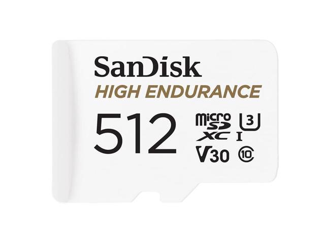 SanDisk High Endurance 512GB UHS-I microSDXC Memory Card with SD Adapter