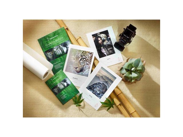 hahnemuhle natural line sample pack, includes 2x bamboo paper sheets, 2x hemp paper sheets, 2x agave paper sheets, 8.5x11'
