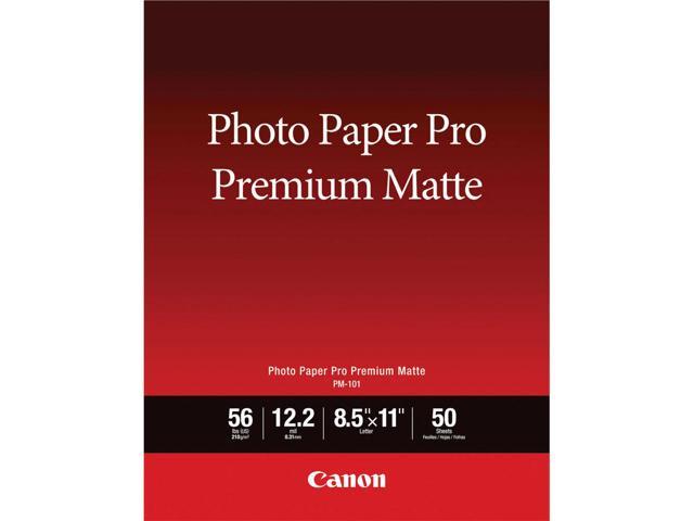 Canon 2 Pack Pro Premium Matte PM-101 Photo Paper, 8.5x11', 50 Sheets