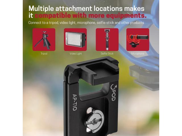 3Pod 2-In-1 Arca Swiss Quick Release Plate for Cameras and Smartphones