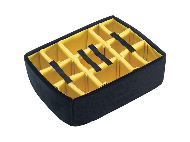 Pelican 1565 Padded Divider Set for 1560 Cases - Yellow/Black #015600-4050-000