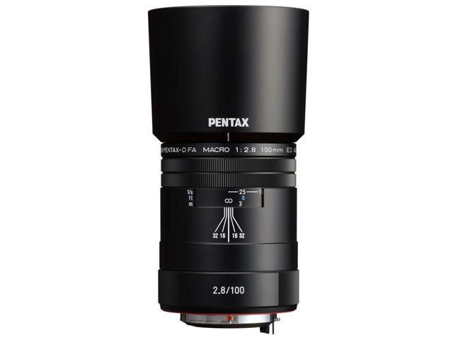Pentax HD Pentax-D FA Macro 100mm f/2.8 ED AW Lens, Black