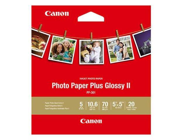 Canon Photo Paper Plus II Glossy Surface Gloss Inkjet Photo Paper, 20 Sheets