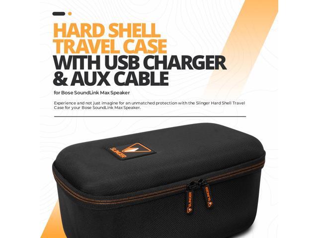 Slinger Hard Shell Travel Case With AUX Cable for Bose SoundLink Max #SL-BSLM