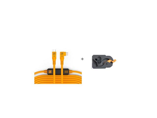 Tether Tools LeverLock & Optima Cable Kit (31', High-Visibility Orange, Right-Angle) - image 2