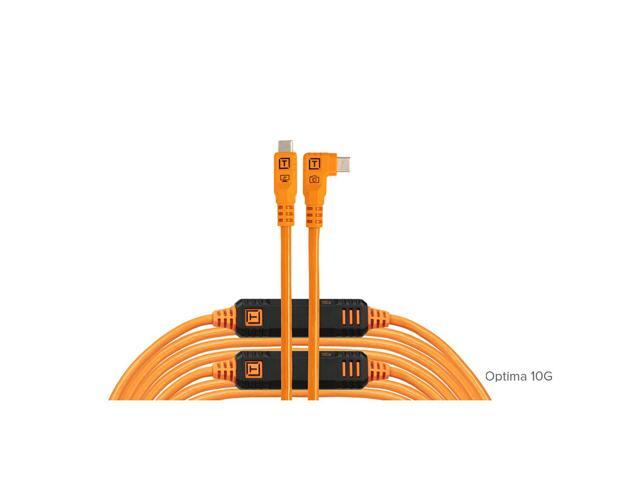 Tether Tools LeverLock & Optima Cable Kit (31', High-Visibility Orange, Right-Angle) - image 3