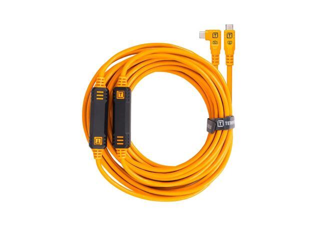 Tether Tools LeverLock & Optima Cable Kit (31', High-Visibility Orange, Right-Angle) - image 5