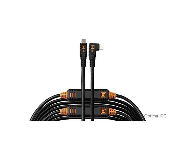 Tether Tools LeverLock Plate & Optima 10G 31' USB-C Straight to RA Cable, Black