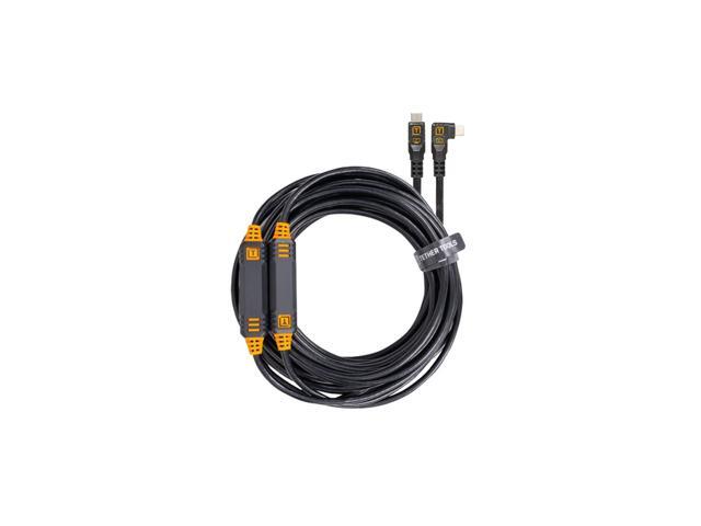 Tether Tools LeverLock Plate & Optima 10G 31' USB-C Straight to RA Cable, Black