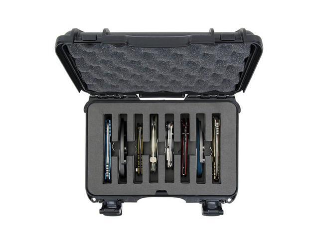 Nanuk Outdoor Series 909 Lightweight NK-7 Resin Waterproof Protective Case with Foam Insert for 8 Knives, Black