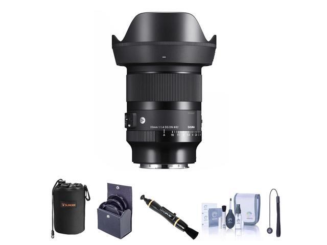 Sigma 23mm f/1.4 DC DN Contemporary Lens for L Mount Bundle with 52mm Filter Kit, Lens Pouch, Lens Cleaner, Cleaning Kit, Lens Cap Tether