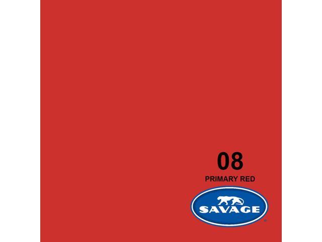Savage Widetone Seamless Background Paper, 86' wide x 36' Primary Red, #8