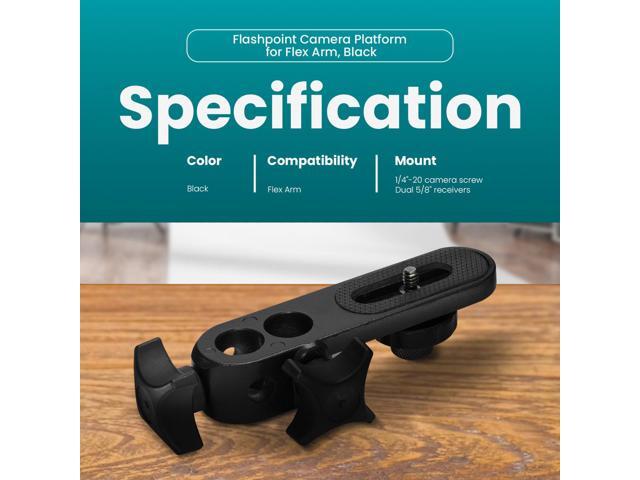 Flashpoint Camera Platform for Flex Arm, Black
