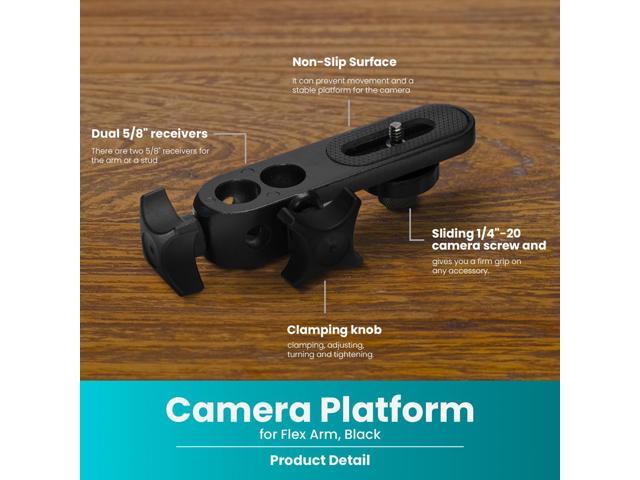 Flashpoint Camera Platform for Flex Arm, Black