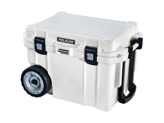Pelican 45QW-1-WHT 45 qt Elite Cooler With Built in Wheels, White