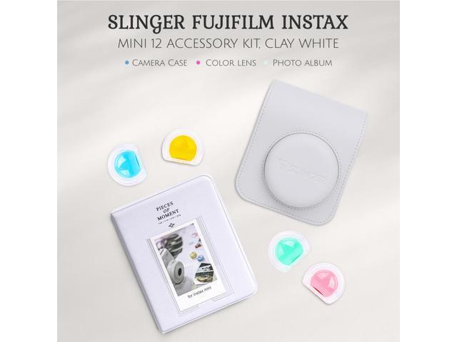 Slinger FujiFilm Instax Mini 12 Accessory Kit, Clay White