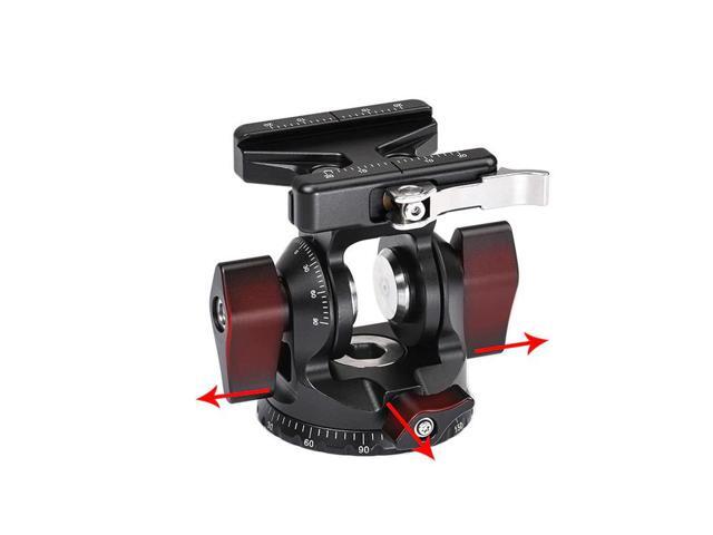 SunwayFoto DT-03 Two-Way Tilt Head with Clamp and Quick Release Plate