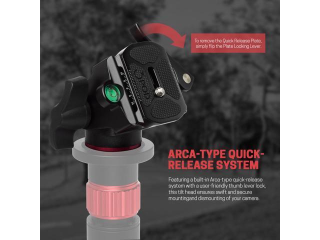 3Pod Tilt Head with Arca-Type Quick Release and Lever-Lock Clamp