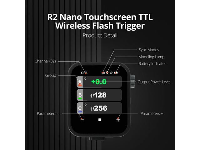 Flashpoint R2 Nano Touchscreen TTL Wireless Flash Trigger for Leica, Godox X3 L