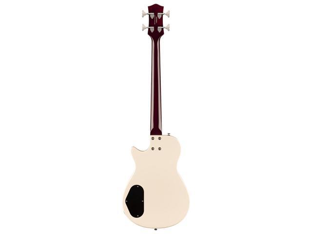 Gretsch Streamliner Jet Club Bass Single-Cut Bass Guitar, Laurel Fingerboard, Vintage White