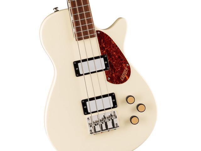 Gretsch Streamliner Jet Club Bass Single-Cut Bass Guitar, Laurel Fingerboard, Vintage White