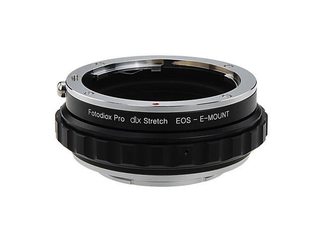 Fotodiox DLX Series Canon EOS (EF/EF-S) D/SLR Lens to Sony Alpha E-Mount Mirrorless Camera Body Stretch Mount Adapter with Macro Focusing Helicoid...