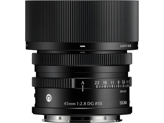 Sigma 45mm f/2.8 DG Contemporary Lens for L Mount, Black