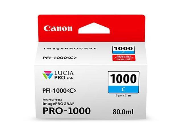 Canon 2 Pack PFI-1000 C Cyan LUCIA PRO ink for imagePROGRAF PRO-1000