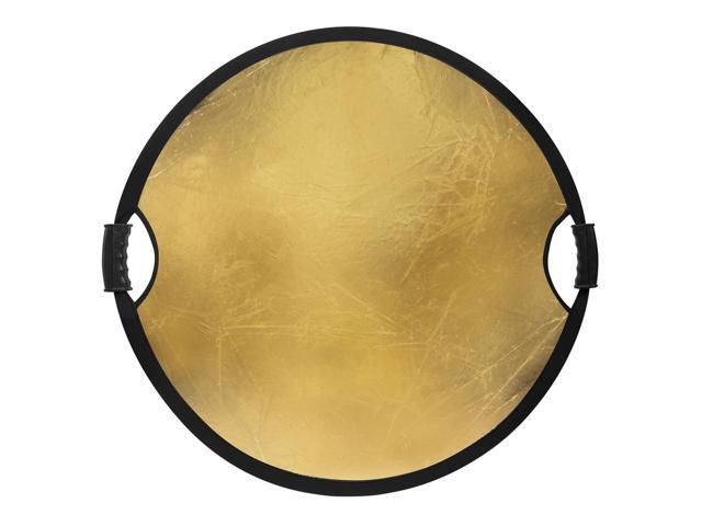 Glow Circular Collapsible Reflector with Handles (32', Gold/White)