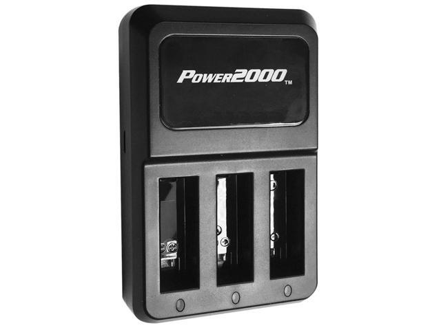 Power2000 PT-G4 3-Bay Charger for GoPro HERO4 AHDBT-401 Battery
