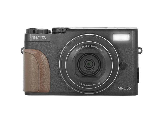 Minolta MND35 64MP 4K Ultra HD Wi-Fi Digital Camera, Black