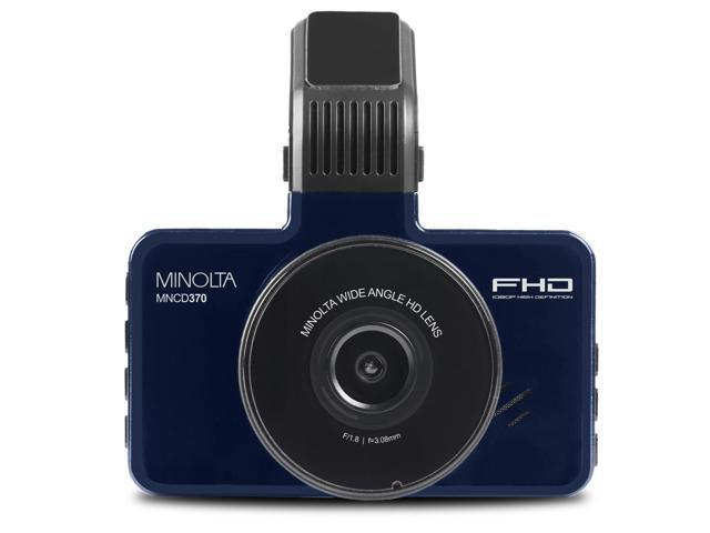 Minolta MNCD370 12MP Full HD 3' LCD Screen Dash Camera, Blue #MNCD370-BL