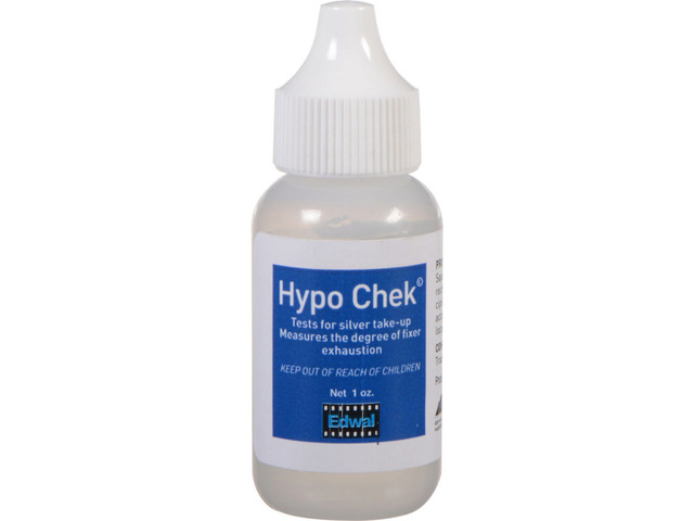 Edwal Hypo-Check Chemical Test for Exhausted Film & Paper Fixers, 3/4 Oz #EDHC34