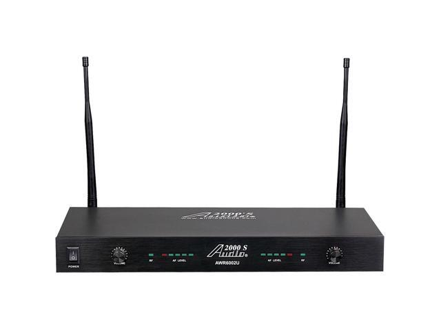 Audio 2000s AWM6002U Handheld Wireless Mic System, AWR6002U Rx, 2x AWX6070 Mic
