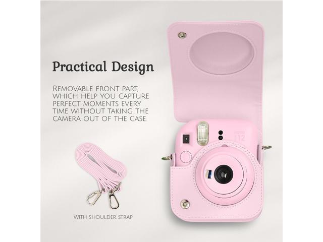 Fujifilm Fujifilm Instax Mini 12 Instant Film Camera, Blossom Pink Bundle with Instax Mini Custom Case, Accessory Kit and Daylight Film, 2x Twin...