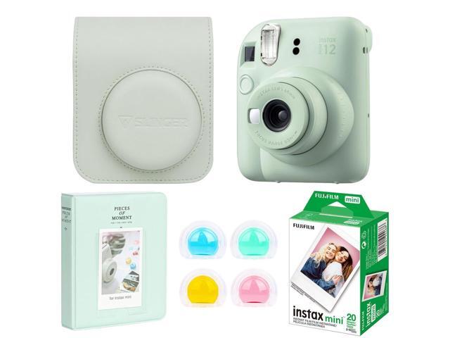 Fujifilm Fujifilm Instax Mini 12 Instant Film Camera, Mint Green Bundle with Instax Mini Custom Case, Accessory Kit and Daylight Film, Twin Pack...
