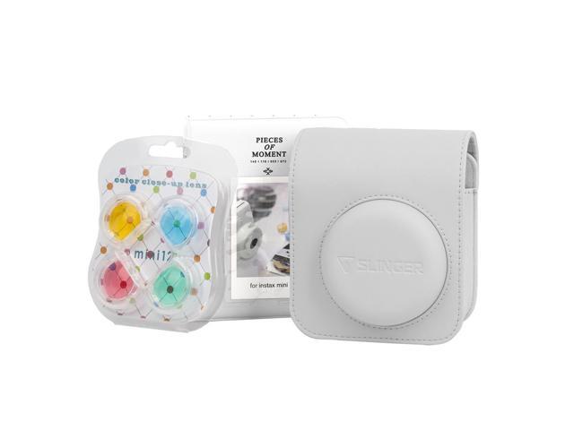 Fujifilm Fujifilm Instax Mini 12 Instant Film Camera, Clay White Bundle with Instax Mini Custom Case, Accessory Kit and Daylight Film, Twin Pack...
