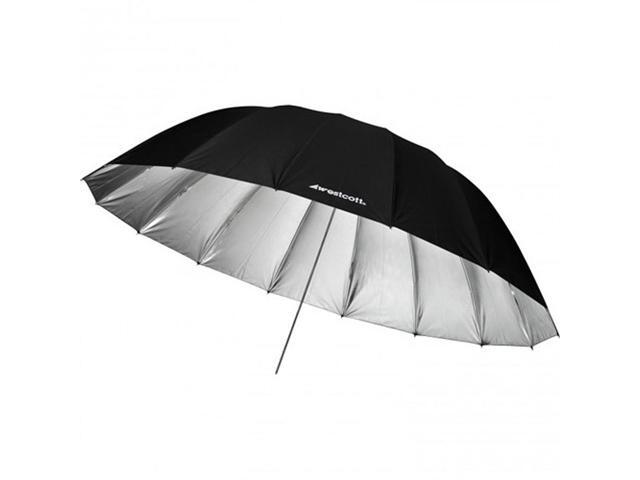 Westcott 7 Feet Silver Parabolic Umbrella - Bundle With Flashpoint Streaklight Umbrella Reflector Kit
