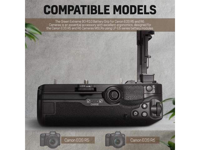 Green Extreme BG-R10 Battery Grip for Canon EOS R5 and R6 Cameras