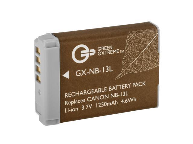 Green Extreme NB-13L Lithium-Ion Battery Pack (3.7V 1250mAh) #GX-NB-13L