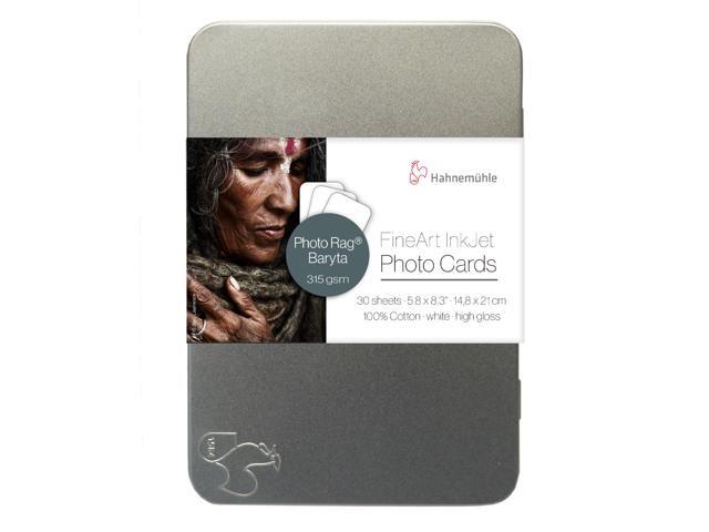 Hahnemuehle Photo Rag Baryta FineArt Inkjet Photo Card, White #10640783