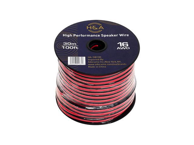 H & A 16 AWG Speaker Wire Cable (100' Per Spool) 2 Pack #HASW100 2