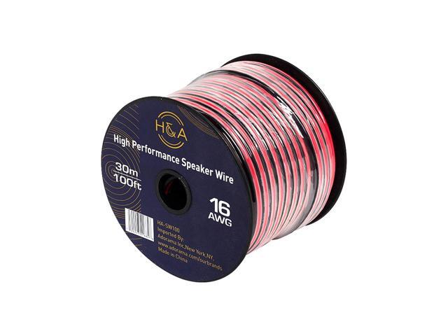 H & A 16 AWG Speaker Wire Cable (100' Per Spool) 2 Pack #HASW100 2