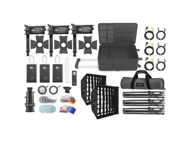 CLAR S60 Focusing LED Light 3-Light Kit (Godox S60-D)