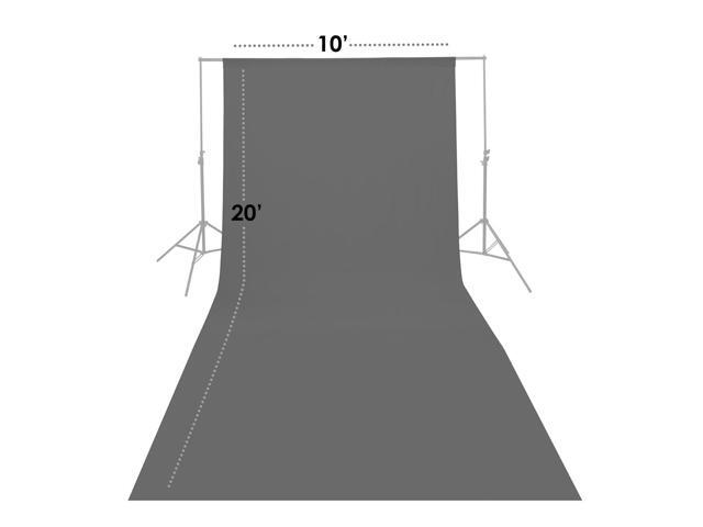 Glow Muslin Backdrop - 10x20' (Grey)