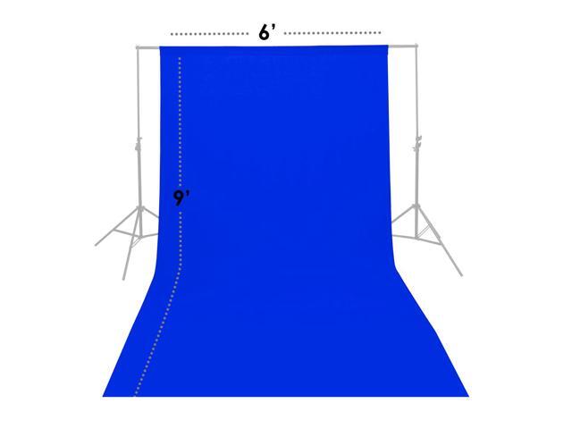 Glow Muslin Backdrop - 6 x 9' (Blue)
