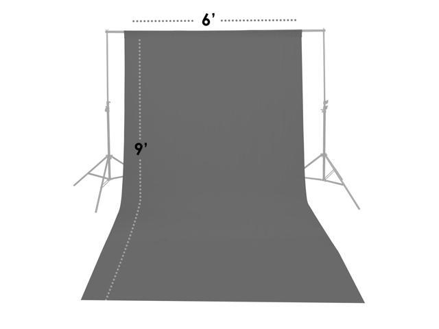 Glow Muslin Backdrop - 6 x 9' (Grey)